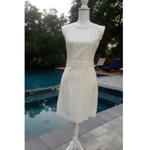 Beautiful Ivory White Banana Republic  Summer Dress
